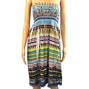 Colorful Anthropologie Lapis Tube Dress One Size
